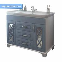 Тумба "Duglas 105" № 3Патина Голубая (ум. Дуглас 105) с сифоном